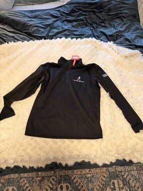 The North Face Black Half-Zip Logo Pullover